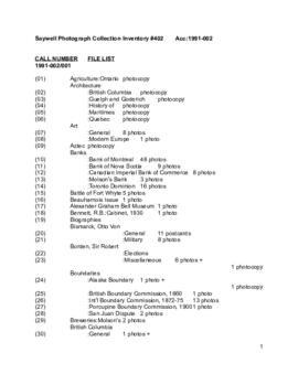 Accession 1991-002