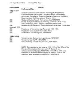 Accession 1982-014