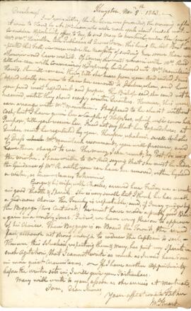 Letter from Rev. John Stuart to James Stuart
