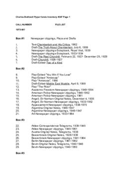 Charles Bothwell Pyper fonds