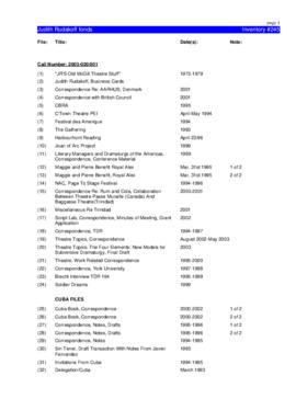 Accession 2003-020